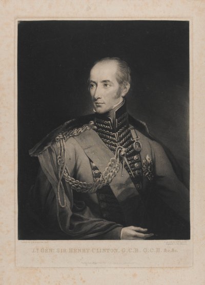 Generalleutnant Sir Henry Clinton, graviert von Samuel William Reynolds I (1773-1835) 1. Mai 1827 von Samuel William II Reynolds