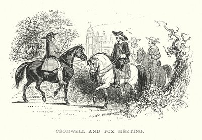 Cromwell und Fox treffen sich (Gravur) von Samuel Williams