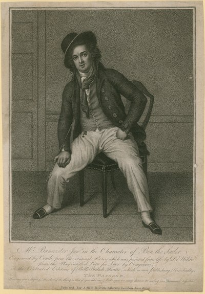 Mr. Bannister junior in der Rolle von Ben dem Seemann von Samuel de Wilde