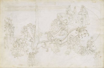 Zeichnungen für Dantes Göttliche Komödie (Purgatorio 31) von Sandro Botticelli