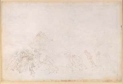 Die Göttliche Komödie, Purgatorio VI. Vorpurgatorium, Mittelzone: Säumige, die infolge eines Gewaltakts zu Tode kamen; Gespräch mit Sordello von Sandro Botticelli