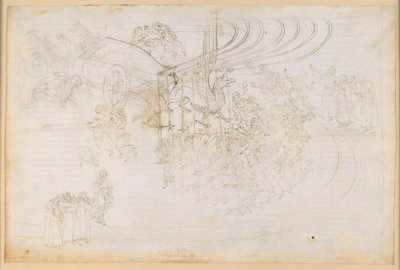 Die Göttliche Komödie, Purgatorio XXIX. Das Irdische Paradies: Triumph der Kirche von Sandro Botticelli