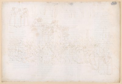 Die Göttliche Komödie, Purgatorio XXVII. Aufstieg zum Irdischen Paradies: Der Gang durchs Feuer; Traum auf den Stufen Irdischen Paradies; Die Bekrönung Dantes von Sandro Botticelli