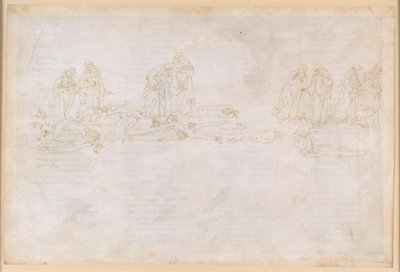La Divina Commedia, Purgatorio XX. Fünfter Ring des Purgatoriums: Buße der Habgierigen und Verschwender; Gespräch mit Hugo Capet von Sandro Botticelli