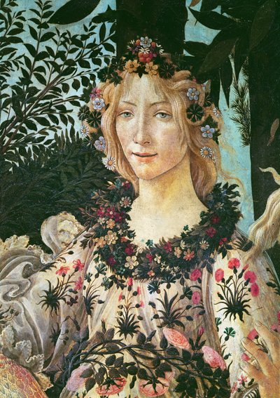 Primavera (Detail) von Flora als Stunde des Frühlings von Sandro Botticelli