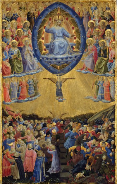 Das Jüngste Gericht Flügelaltar, Zentrales Panel, Frühes 15. Jahrhundert von Sandro Botticelli