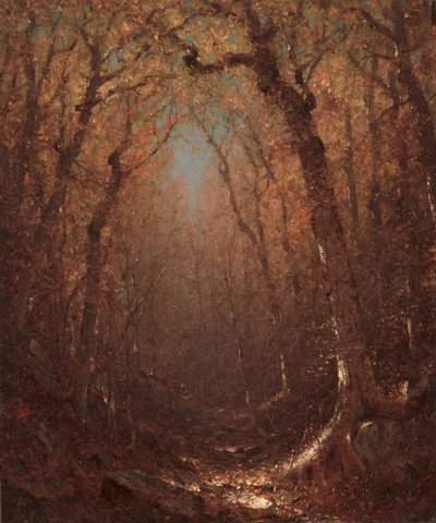 Herbst, ein Waldweg von Sanford Robinson Gifford