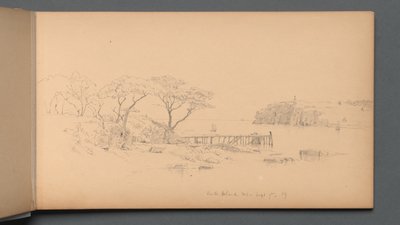 Skizzenbuch, Seite 20: Peaks Island, ME, 7. September 1859 von Sanford Robinson Gifford