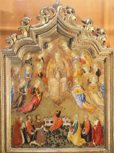 Himmelfahrt der Jungfrau (Detail) von Sano di also Ansano di Pietro di Mencio Pietro