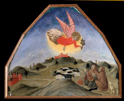 Die Verkündigung an die Hirten von Sano di also Ansano di Pietro di Mencio Pietro