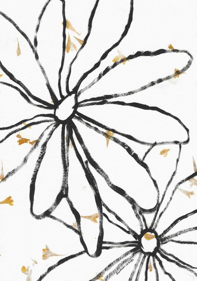 Zarte Goldene Blüten von Santhosh ch