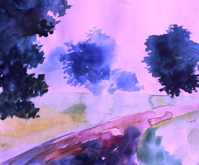 Träumiger rosa Pfad von Santhosh ch