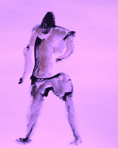Expressive Lila Bewegung von Santhosh ch