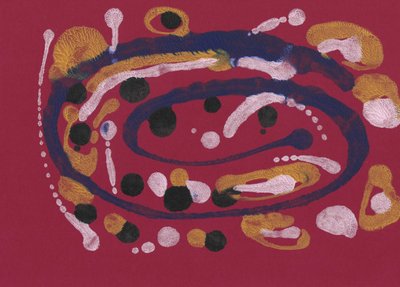 Roter Abstrakter Wirbel von Santhosh ch