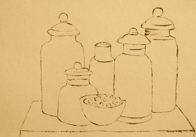 Einfaches Küchengefäße-Stillleben von Santhosh ch