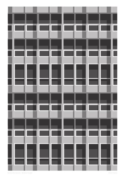 Brutalistische Fassade, 2015 von Sarah Evans