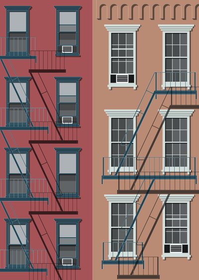 New Yorker Stadthaus, 2017 von Sarah Evans
