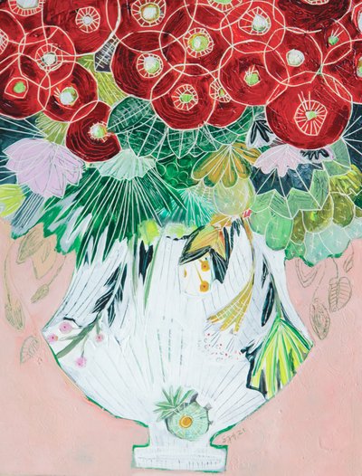 Lebendige Blumenvase von Sarah Fitzgerald