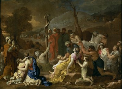 Moses und die eherne Schlange, 1653-1654 von Sébastien Bourdon