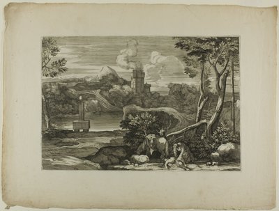 Der barmherzige Samariter salbt den Mann, der für tot gehalten wurde, mit Öl und Wasser von Sébastien Bourdon