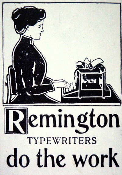Werbung für Remington Schreibmaschinen von School American