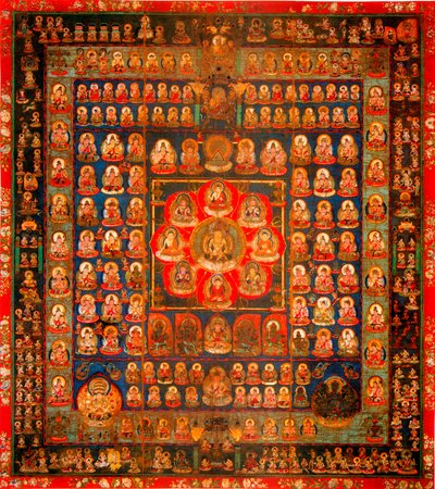 Buddhismus: Mandala Taizokai (Garbhadhatu) genannt die Welt der Matrix von School Asian