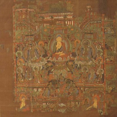 Kapitel 1.iii.02 Paradies von Bhaisajyaguru, 8.-9. Jahrhundert, Tunhuang von School Chinese