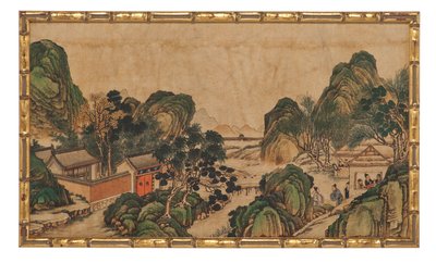 Eine von vierundzwanzig Szenen aus Traum der Roten Kammer von School Chinese
