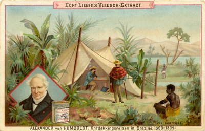 Alexander von Humboldts Entdeckungsreise, Liebig-Karte (Druck) von School Dutch