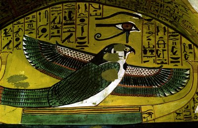 Luxor - Theben: Stätte von DEIR EL MEDINEH. Dorf und Nekropole der Handwerker. Detail eines Grabes, 18. Dynastie. von School Egyptian