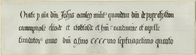 Elford Church: Grab von Sir John Stanley: Feder- und Tintenzeichnung, undatiert [?19. Jahrhundert] von School English