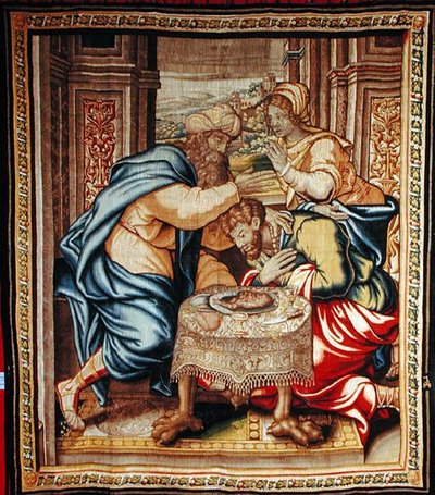 Der Teller mit Ziegenfleisch, aus 