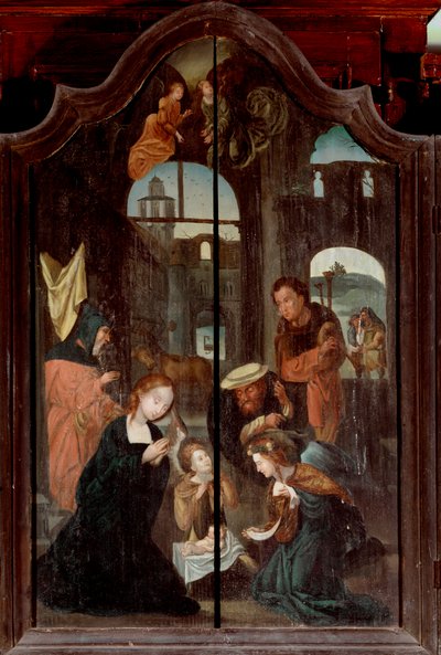 Triptychon der Geburt Christi, Mitteltafel von School Flemish