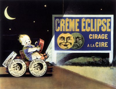 Werbung für Wachspolitur „Eclipse Creme“ von School French