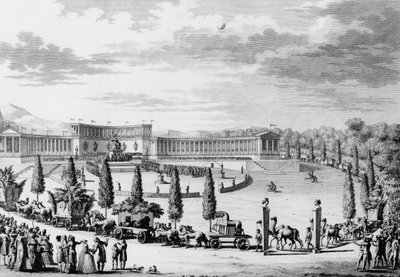 Französische Revolution: Fest anlässlich des triumphalen Einzugs der Denkmäler der Wissenschaft und Kunst in Frankreich am 9. und 10. Thermidor An VI (28. Juli 1798) unter der Leitung von Konsul Napoleon Bonaparte (1769-1821) (Plünderungskampagne). Paris von School French
