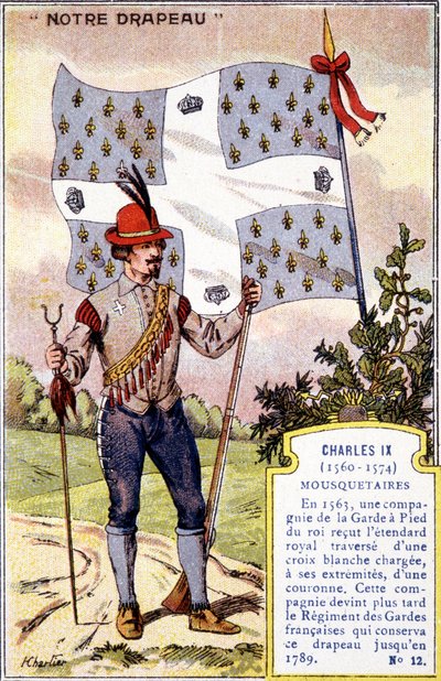 Das Banner der Musketiere von Karl IX. von School French