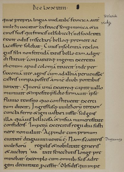 Bericht über Karls des Großen Überquerung der Elbe, 789 von School German