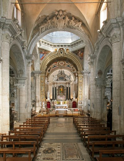 Innenansicht der Basilika Santa Maria del Popolo, 15. bis 17. Jahrhundert, Rom, Italien von School Italian
