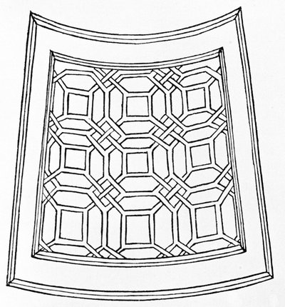 Labyrinth aus „Hypnerotomachia Polyphili“ oder „Poliphilos Traum“ von Dominikaner Francesco Colonna (1453 - 1538). Die erste Ausgabe stammt aus dem Jahr 1499. Illustrationen von Alde Manuce (Aldo Manuzio). von School Italian