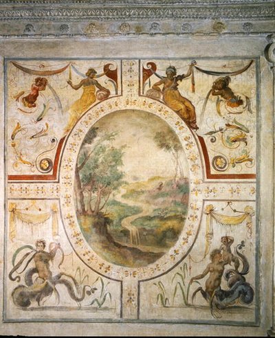 Wand im Badezimmer von Cosimo I. de