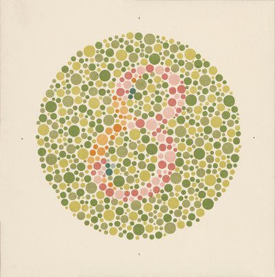 Ishihara-Farbtest zur Erkennung von Farbenblindheit von School Japanese