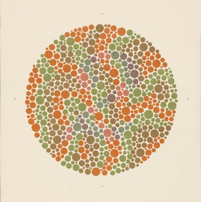 Ishihara-Farbtest zur Erkennung von Farbenblindheit von School Japanese