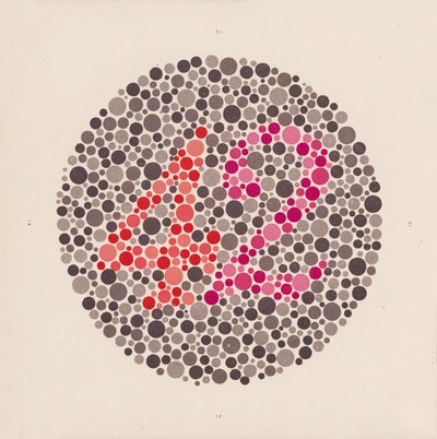 Ishihara-Farbtest zur Erkennung von Farbenblindheit von School Japanese