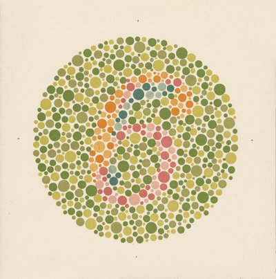 Ishihara-Farbtest zur Erkennung von Farbenblindheit von School Japanese