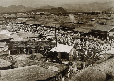 Ansicht des Marktplatzes in Daegu, Korea von School Korean
