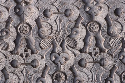 Detail einer Mauer, gebaut von den Saadiern im Jahr 1565 von School Moroccan