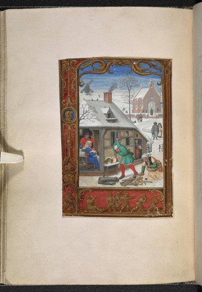 Kalenderseite für Januar, Stundenbuch, Gebrauch von Rom (das 