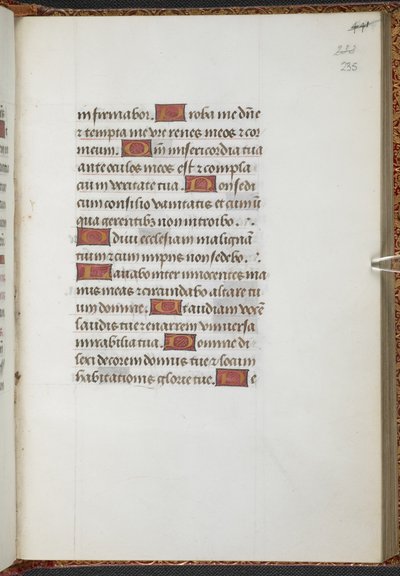 Könige 9, f.235r, Stundenbuch, Gebrauch von Sarum (
