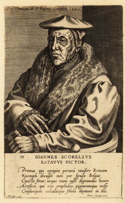 Porträt von Jan van Scorel, niederländischer Maler von School Netherlandish