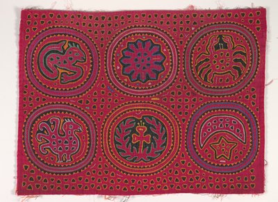 Hemdtafel (Mola), Kuna-Volk, San-Blas-Inseln, ca. 1950er von School Panamanian
